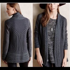 Anthropologie Regan Mix Stitch Cardigan